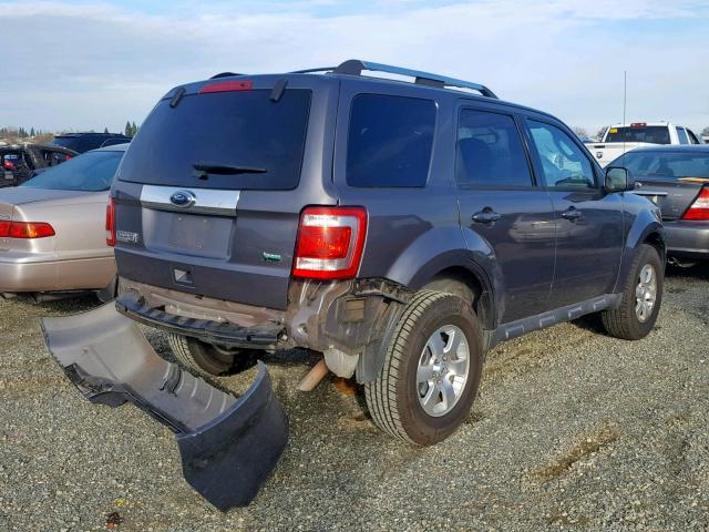 1FMCU0EGXAKA10463 - 2010 FORD ESCAPE LIM GRAY photo 4