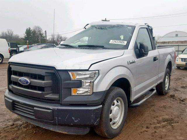 1FTMF1C80FKD31083 - 2015 FORD F150 SILVER photo 2