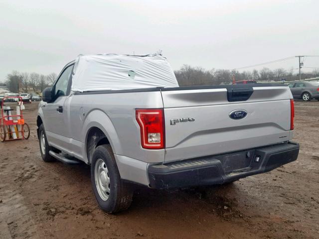 1FTMF1C80FKD31083 - 2015 FORD F150 SILVER photo 3