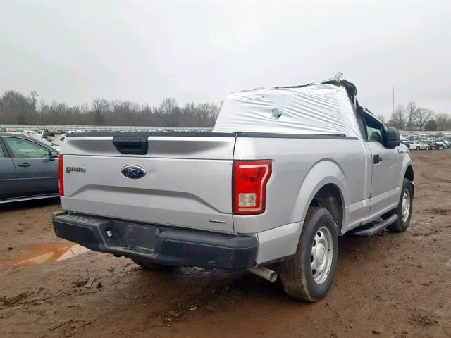 1FTMF1C80FKD31083 - 2015 FORD F150 SILVER photo 4