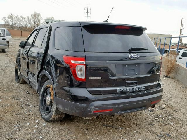 1FM5K8AR3FGB13514 - 2015 FORD EXPLORER P BLACK photo 3