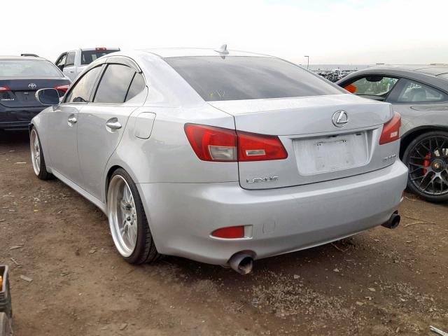 JTHBE262575016379 - 2007 LEXUS IS 350 SILVER photo 3