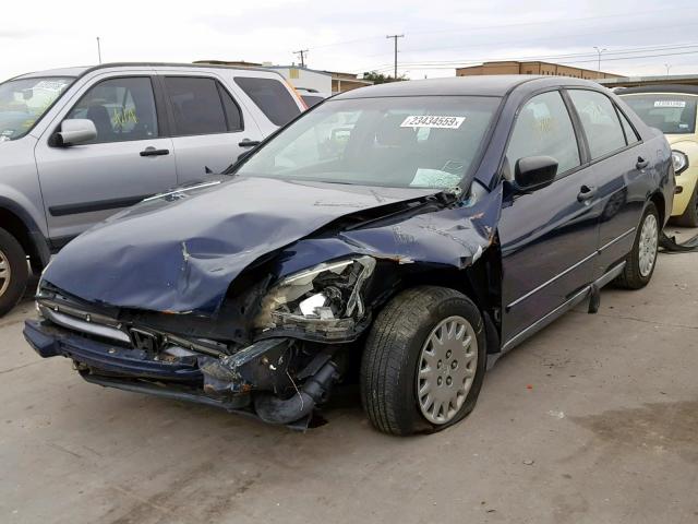 1HGCM56106A043434 - 2006 HONDA ACCORD VAL BLUE photo 2