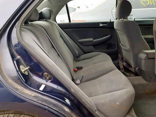 1HGCM56106A043434 - 2006 HONDA ACCORD VAL BLUE photo 6