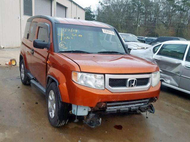 5J6YH1H72BL003657 - 2011 HONDA ELEMENT EX ORANGE photo 1