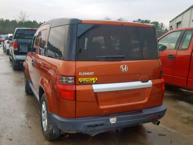 5J6YH1H72BL003657 - 2011 HONDA ELEMENT EX ORANGE photo 3