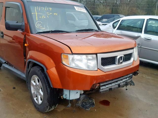 5J6YH1H72BL003657 - 2011 HONDA ELEMENT EX ORANGE photo 9