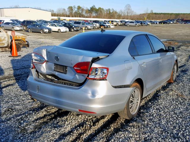 3VWD17AJ0EM359574 - 2014 VOLKSWAGEN JETTA SE SILVER photo 4