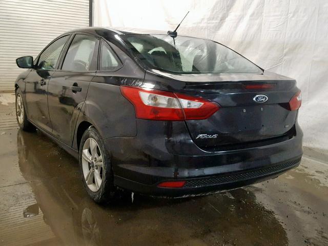 1FADP3F27EL102169 - 2014 FORD FOCUS SE BLACK photo 3