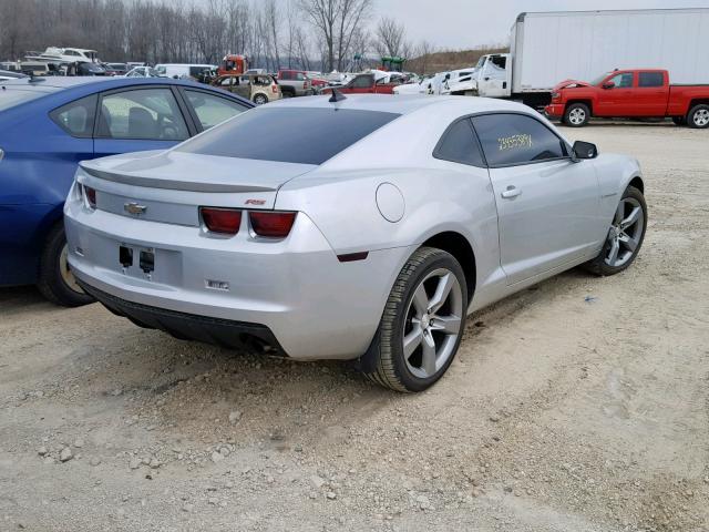 2G1FC1EV3A9102503 - 2010 CHEVROLET CAMARO LT SILVER photo 4