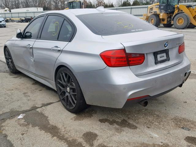 WBA3A9G56DNP36866 - 2013 BMW 335 I SILVER photo 3