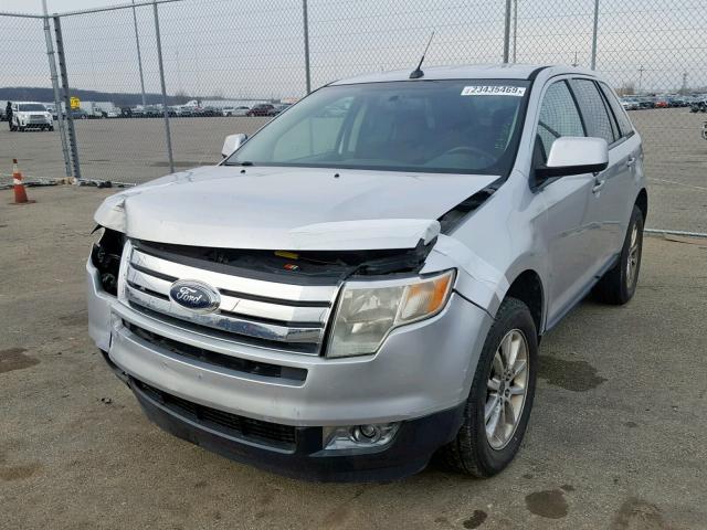 2FMDK3JC5ABA36185 - 2010 FORD EDGE SEL SILVER photo 2