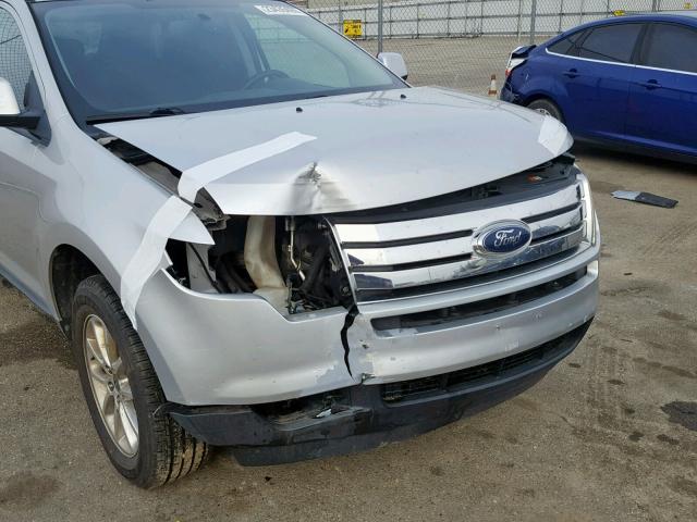 2FMDK3JC5ABA36185 - 2010 FORD EDGE SEL SILVER photo 9