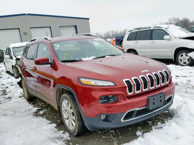 1C4PJLDB8HW560348 - 2017 JEEP CHEROKEE L MAROON photo 1