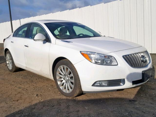 2G4GS5EV6D9249906 - 2013 BUICK REGAL PREM WHITE photo 1