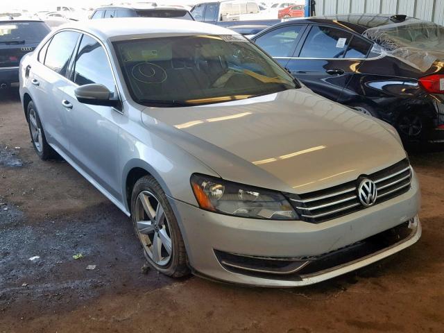 1VWBH7A31DC101861 - 2013 VOLKSWAGEN PASSAT SE SILVER photo 1