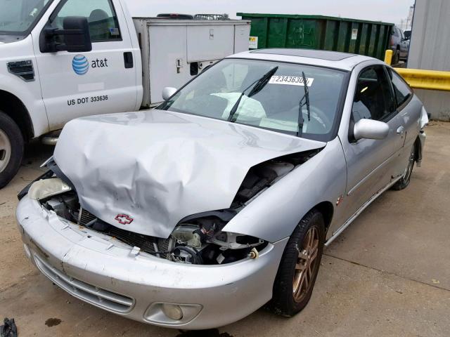 1G1JH12T627168254 - 2002 CHEVROLET CAVALIER Z SILVER photo 2