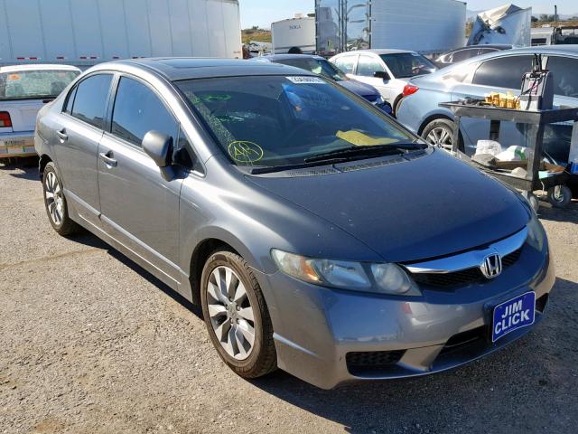 2HGFA16829H312034 - 2009 HONDA CIVIC EX GRAY photo 1