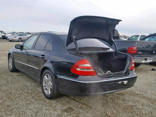 WDBUF65J54A498098 - 2004 MERCEDES-BENZ E 320 BLACK photo 3