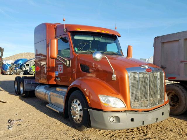 1XPBDP9X9ED226929 - 2014 PETERBILT 579 ORANGE photo 1