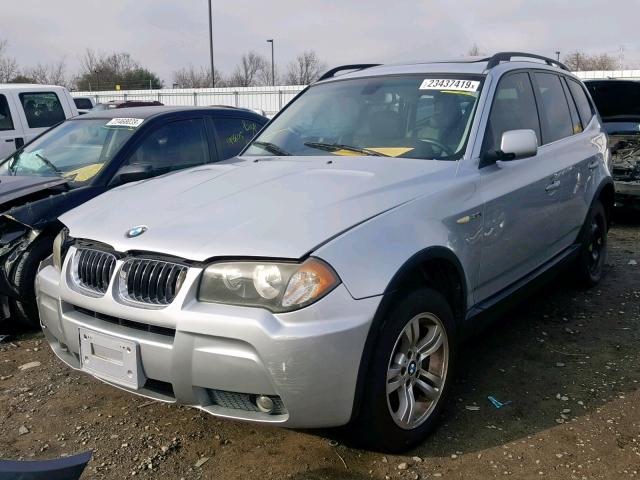 WBXPA934X6WG85117 - 2006 BMW X3 3.0I SILVER photo 2