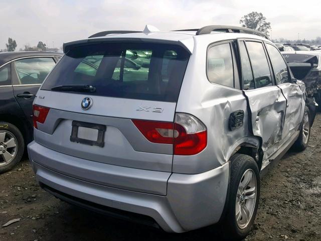 WBXPA934X6WG85117 - 2006 BMW X3 3.0I SILVER photo 4