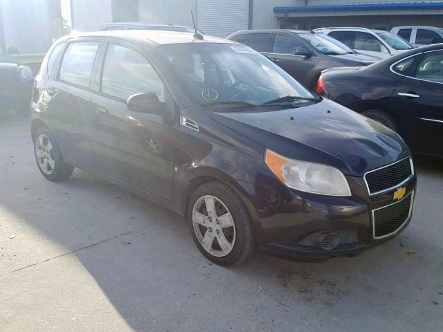 KL1TD66E89B651618 - 2009 CHEVROLET AVEO LS BLACK photo 1