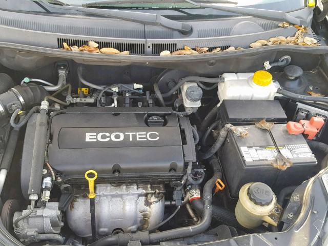 KL1TD66E89B651618 - 2009 CHEVROLET AVEO LS BLACK photo 7