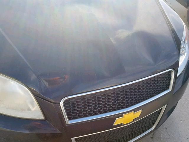 KL1TD66E89B651618 - 2009 CHEVROLET AVEO LS BLACK photo 9