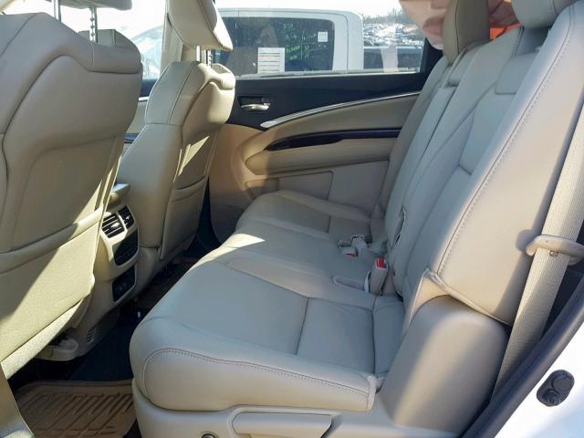 5J8YD3H30JL003912 - 2018 ACURA MDX WHITE photo 6