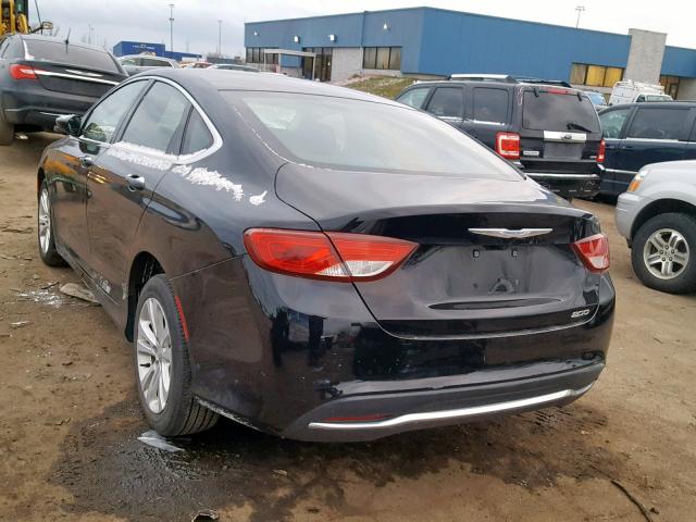 1C3CCCAB2FN747878 - 2015 CHRYSLER 200 LIMITE BLACK photo 3