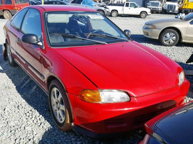 1HGEJ2225SL022933 - 1995 HONDA CIVIC DX RED photo 1