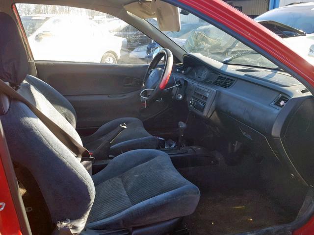 1HGEJ2225SL022933 - 1995 HONDA CIVIC DX RED photo 5