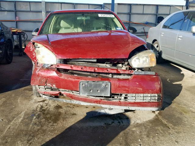 1G1ZT62834F207823 - 2004 CHEVROLET MALIBU MAX ბურგუნდია ფოტო 10