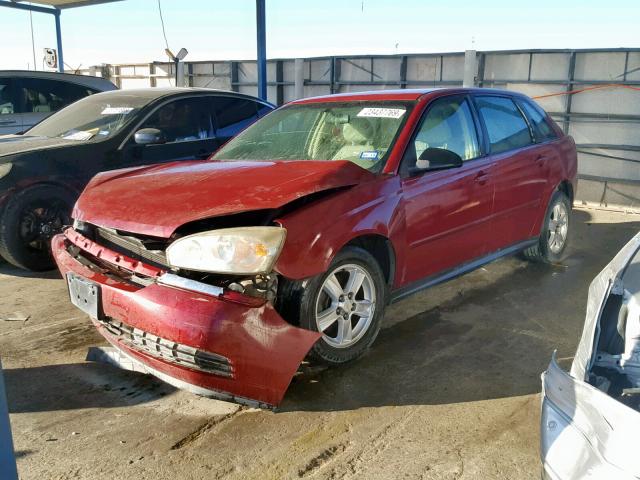 1G1ZT62834F207823 - 2004 CHEVROLET MALIBU MAX ბურგუნდია ფოტო 2