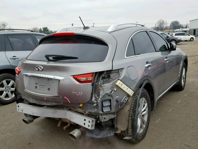 JN8AS1MW2AM855560 - 2010 INFINITI FX35 GRAY photo 4