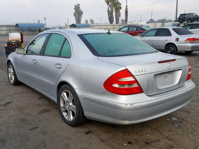 WDBUF56J66A853467 - 2006 MERCEDES-BENZ E 350 SILVER photo 3