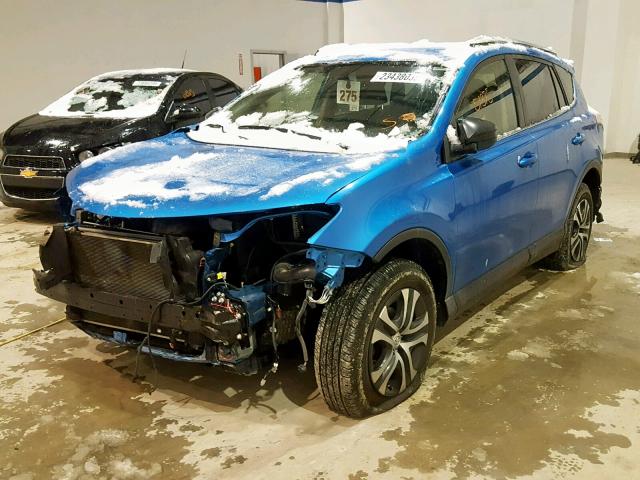 JTMZFREV4GD091694 - 2016 TOYOTA RAV4 LE 蓝色 照片 2
