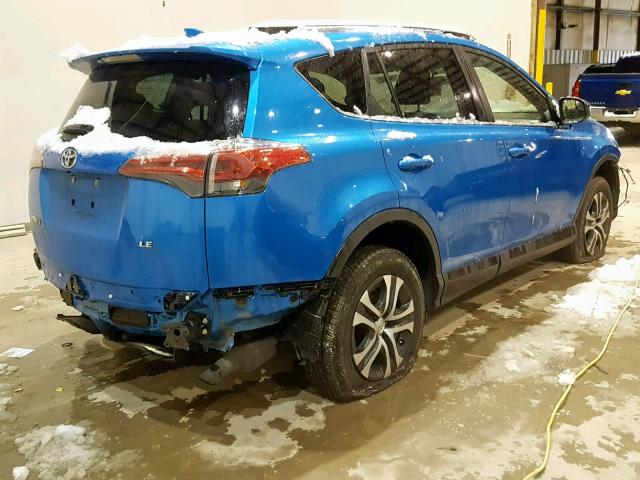 JTMZFREV4GD091694 - 2016 TOYOTA RAV4 LE 蓝色 照片 4