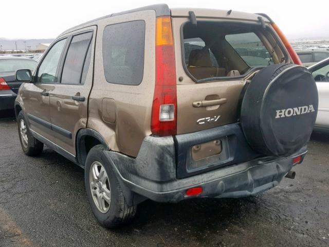 JHLRD78832C085516 - 2002 HONDA CR-V EX BROWN photo 3