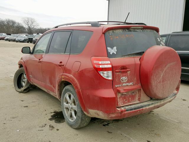 2T3BF31V59W017629 - 2009 TOYOTA RAV4 LIMIT RED photo 3