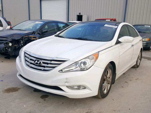 5NPEC4AC4DH689871 - 2013 HYUNDAI SONATA SE WHITE photo 2