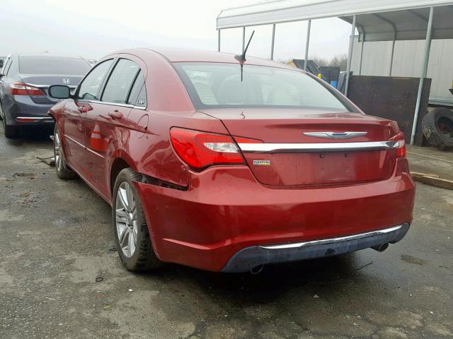 1C3CCBAG7CN228486 - 2012 CHRYSLER 200 LX BURGUNDY photo 3