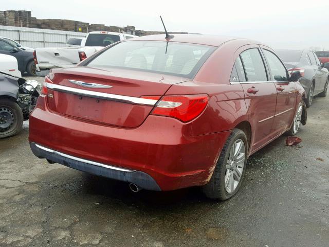 1C3CCBAG7CN228486 - 2012 CHRYSLER 200 LX BURGUNDY photo 4