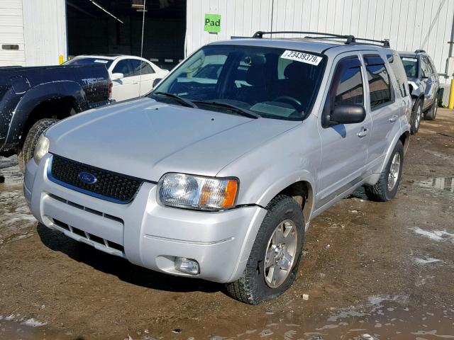 1FMCU04194KA49076 - 2004 FORD ESCAPE LIM SILVER photo 2