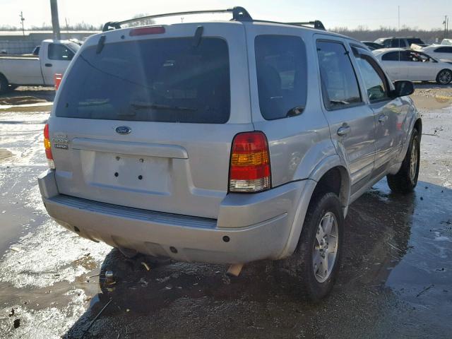 1FMCU04194KA49076 - 2004 FORD ESCAPE LIM SILVER photo 4