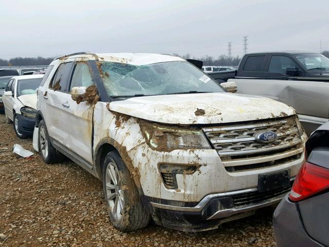 1FM5K7FH9JGA51992 - 2018 FORD EXPLORER L WHITE photo 1