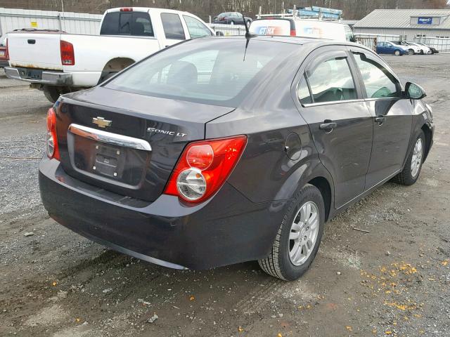 1G1JD5SG4E4180060 - 2014 CHEVROLET SONIC LT GRAY photo 4