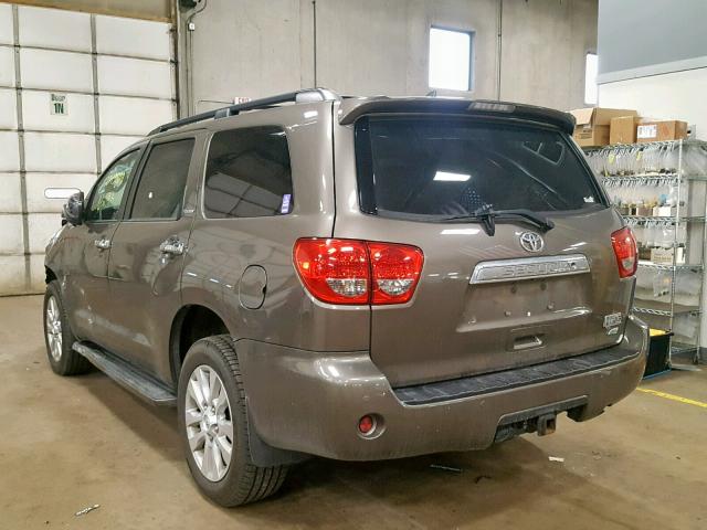 5TDDW5G18FS115754 - 2015 TOYOTA SEQUOIA PL BROWN photo 3