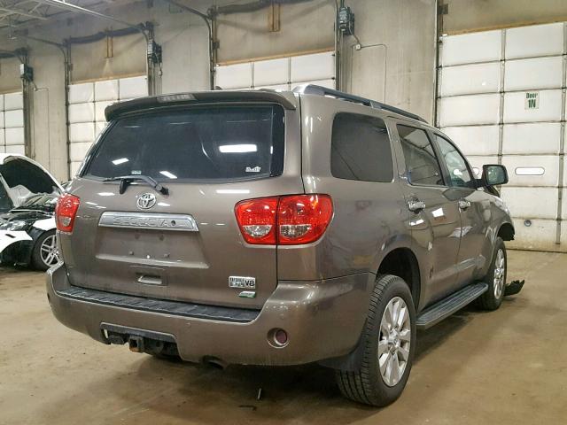 5TDDW5G18FS115754 - 2015 TOYOTA SEQUOIA PL BROWN photo 4